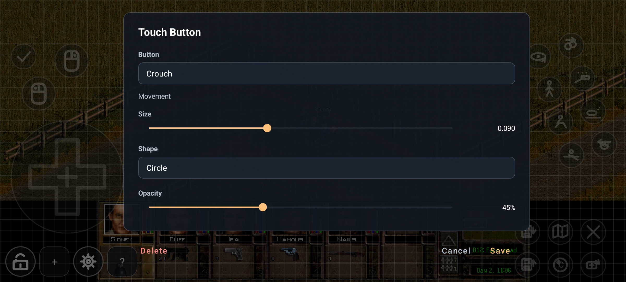 Customizable Button Layout